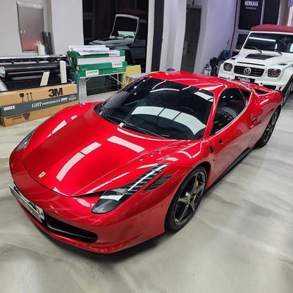 Glossy Metallic Vampire Red Vinyl Wrap