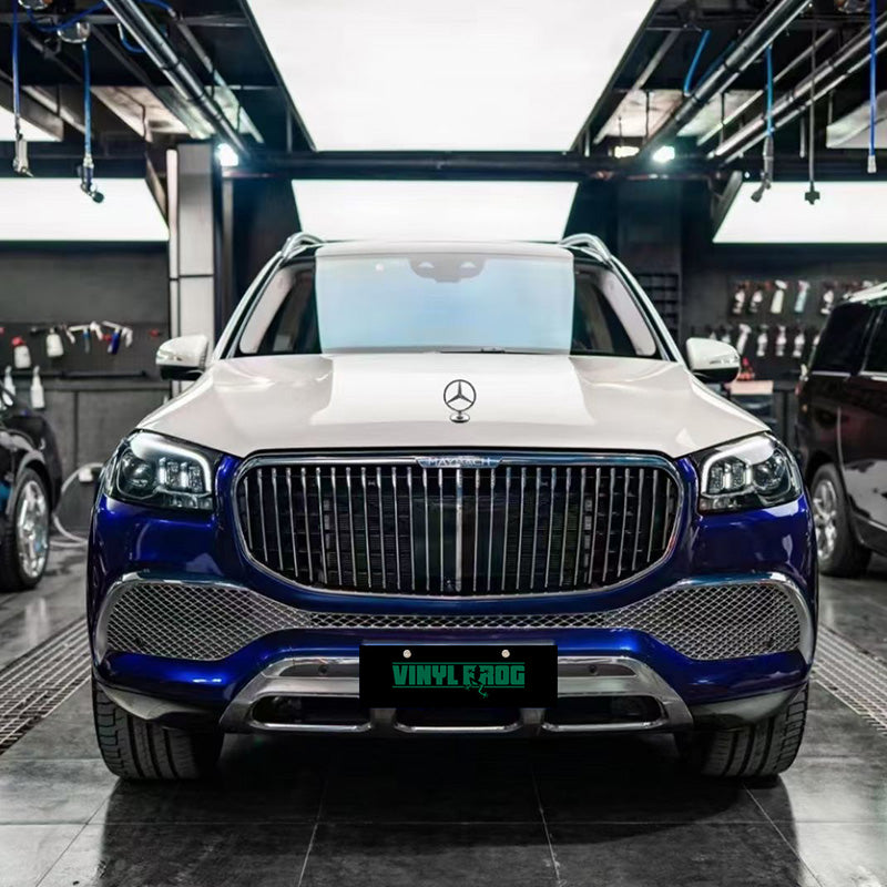 Glossy Metallic Everton Blue Vinyl Wrap