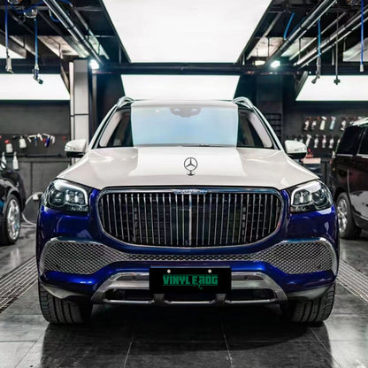 Glossy Metallic Everton Blue Vinyl Wrap