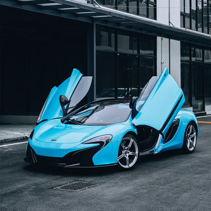 High Glossy  Sky Blue Vinyl Wrap