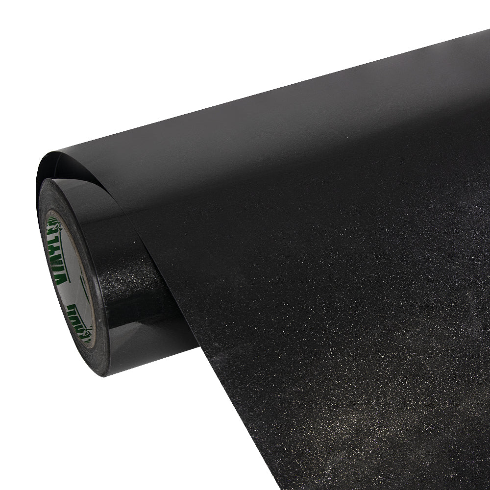 Glitter Metallic Spider Black Vinyl Wrap