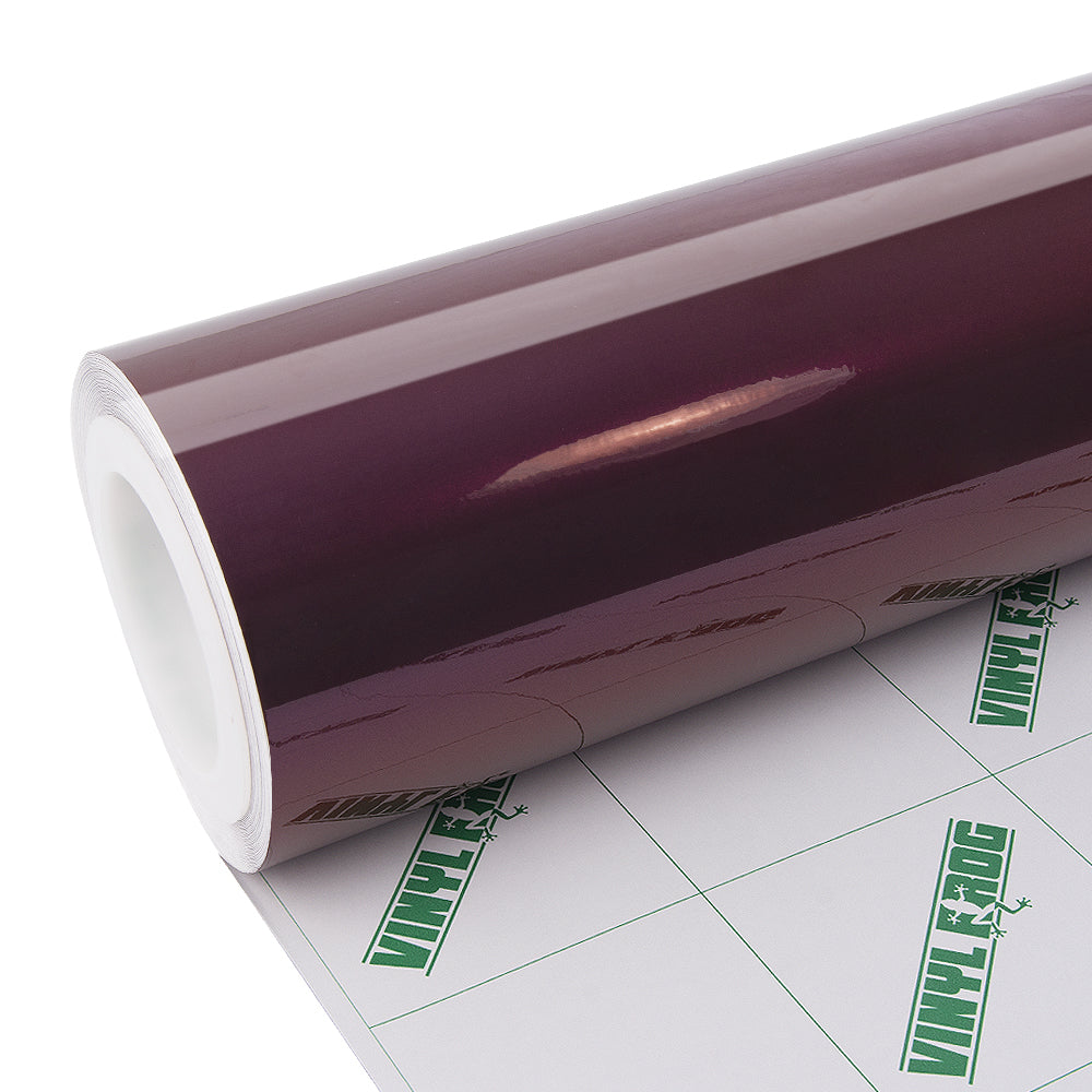 Glossy Metallic Wine Red.