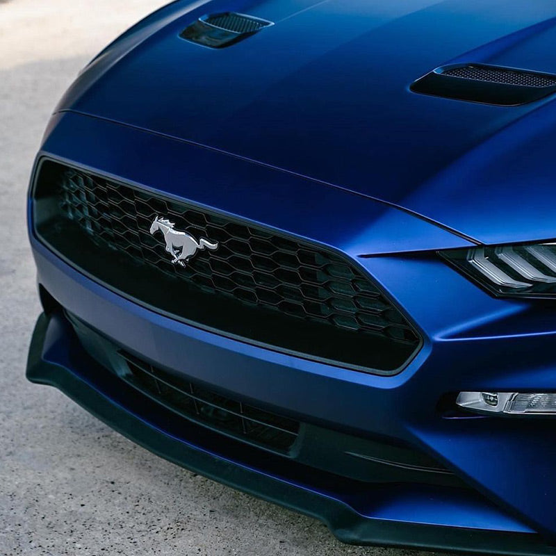Satin Chrome Saint Patrick Blue Vinyl Wrap