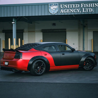 Satin Chrome Red Vinyl Wrap