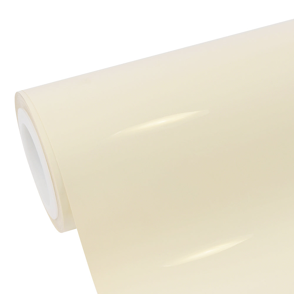 Super Glossy Ivory White Vinyl Wrap