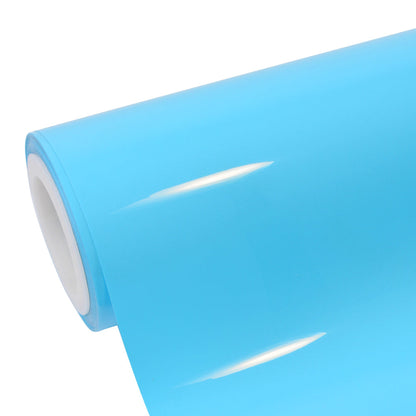 High Glossy  Sky Blue Vinyl Wrap