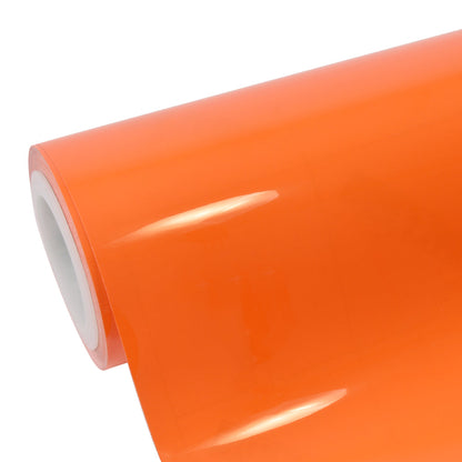 High Glossy Orange Vinyl Wrap