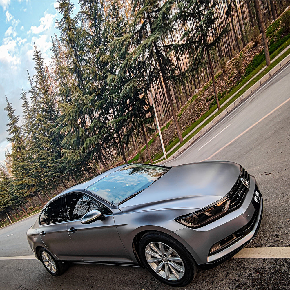 Matte Metallic Charcoal Grey.