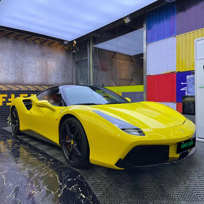 High Glossy Racing Yellow Vinyl Wrap