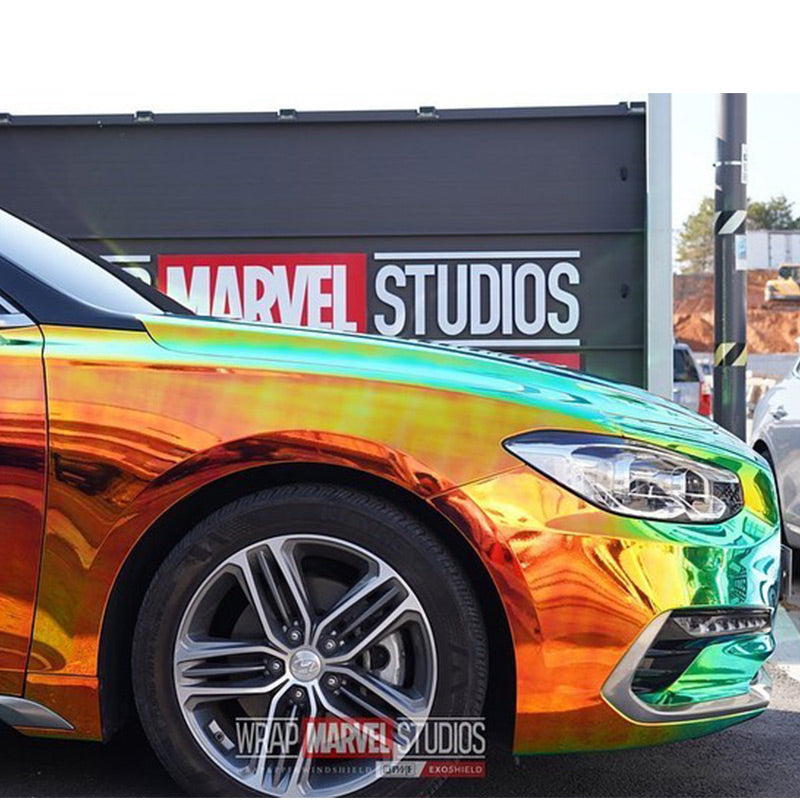 Opal Chrome Black Vinyl Wrap