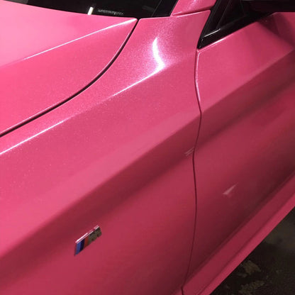 Glitter Metallic Diamond Pink Vinyl Wrap