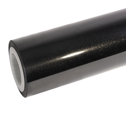 Glitter Metallic Spider Black Vinyl Wrap