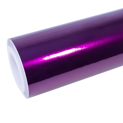 Glossy Metallic Grape Purple Vinyl Wrap
