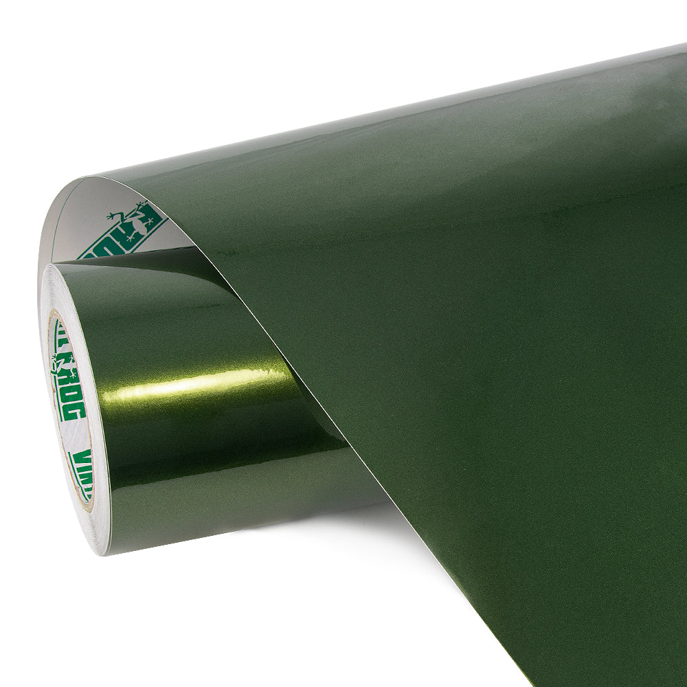 Glossy Metallic Mamba Green Vinyl Wrap