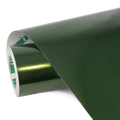 Glossy Metallic Mamba Green Vinyl Wrap