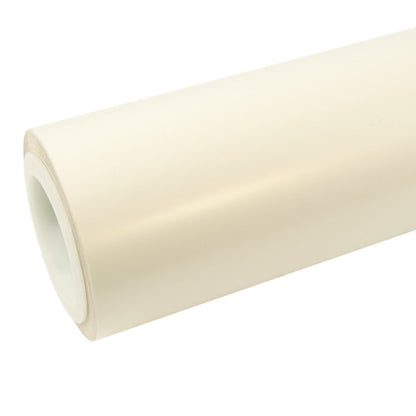Satin Chrome Silk Ivory White Vinyl Wrap