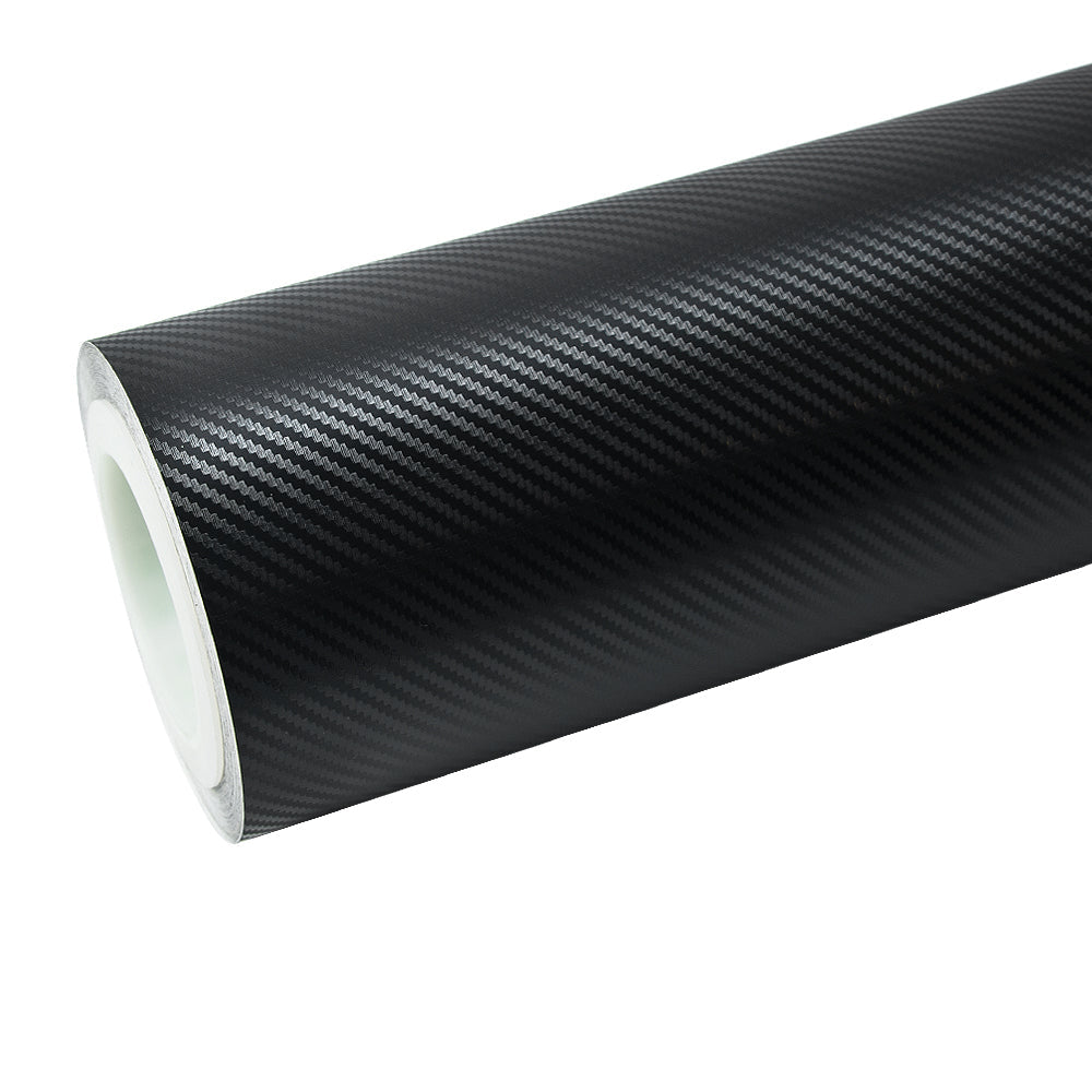 Classic Black Carbon Fiber Vinyl Wrap