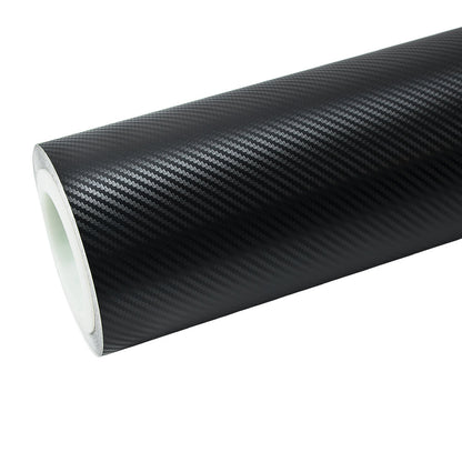 Classic Black Carbon Fiber Vinyl Wrap